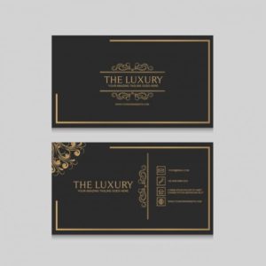 gold business cards