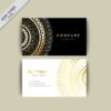 gold foil business cards